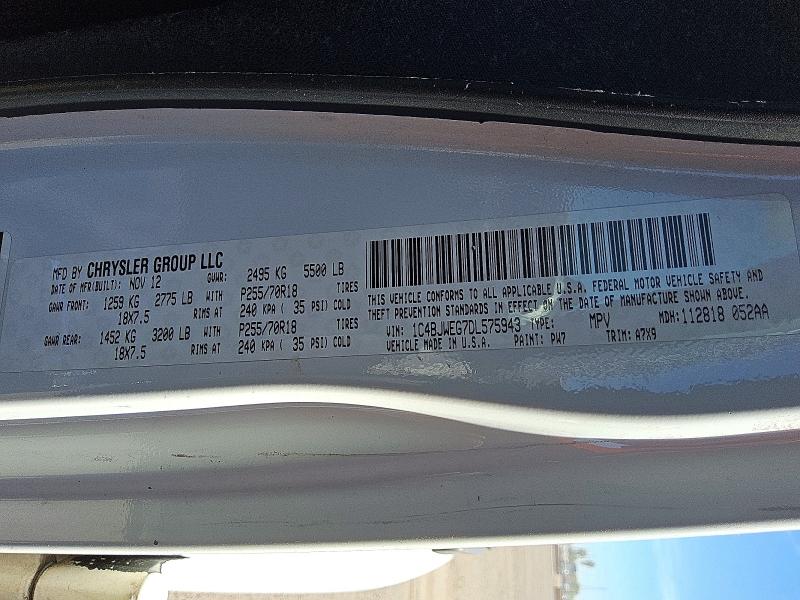 Aukcja sprzedaży 2013 Jeep Wrangler Unlimited, vin: 1C4BJWEG7DL575943, numer aukcji: 47565086