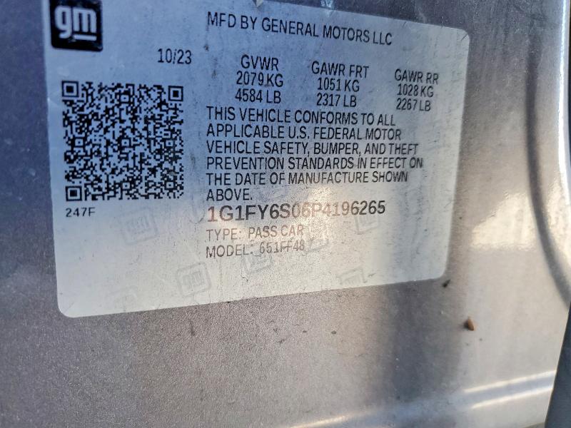 Продажа на аукционе авто 2023 Chevrolet Bolt Euv, vin: 1G1FY6S06P4196265, номер лота: 79467745