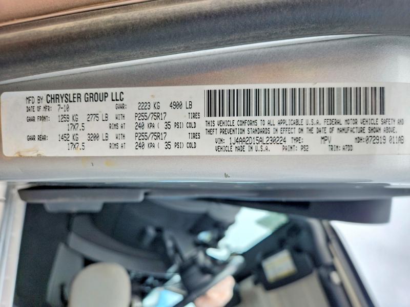 Продажа на аукционе авто 2010 Jeep Wrangler, vin: 1J4AA2D15AL230224, номер лота: 46064406