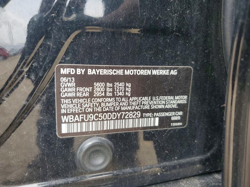 Продажа на аукционе авто 2013 Bmw 550, vin: WBAFU9C50DDY72829, номер лота: 47575196