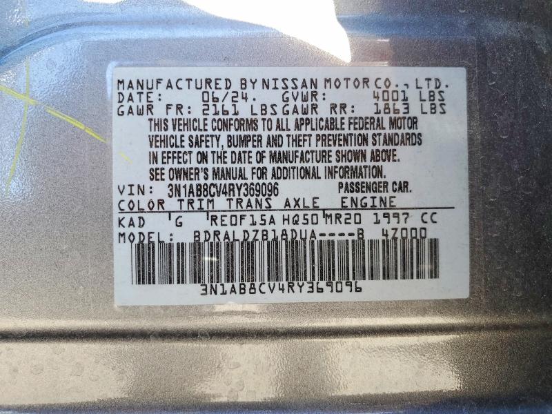 Продаж на аукціоні авто 2024 Nissan Sentra, vin: 3N1AB8CV4RY369096, номер лоту: 46671346