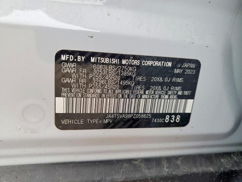 Aukcja sprzedaży 2023 Mitsubishi Outlander, vin: JA4T5VA98PZ058625, numer aukcji: 46098496