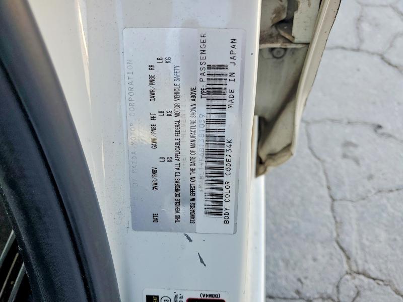 2011 Mazda 3 მანქანა იყიდება აუქციონზე, vin: JM1BL1VF6B1381059, აუქციონის ნომერი: 47744356