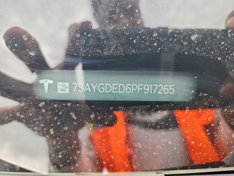 Продажа на аукционе авто 2023 Tesla Model Y, vin: 7SAYGDED6PF917265, номер лота: 79967165