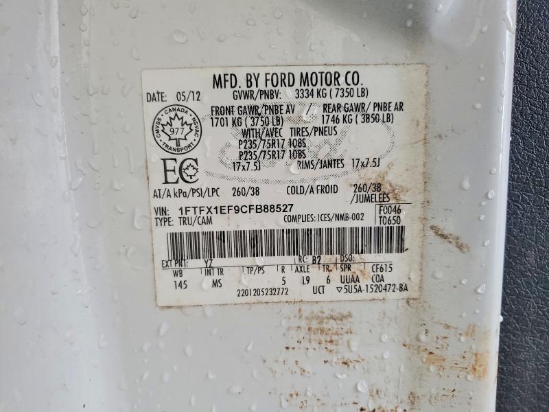 Продаж на аукціоні авто 2012 Ford F150, vin: 1FTFX1EF9CFB88527, номер лоту: 76484865