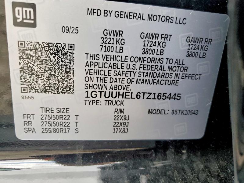 Продажа на аукционе авто 2026 Gmc Sierra, vin: 1GTUUHEL6TZ165445, номер лота: 46038216