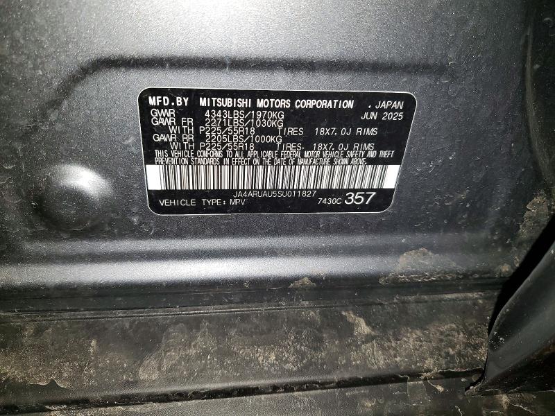 Продаж на аукціоні авто 2025 Mitsubishi Outlander Sport, vin: JA4ARUAU5SU011827, номер лоту: 79535565