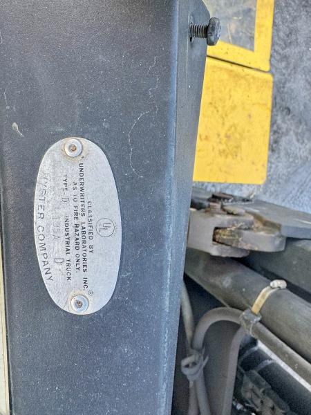 46960966 :رقم المزاد ، K005D06362Y vin ، 2001 Hyster Ht120xm مزاد بيع