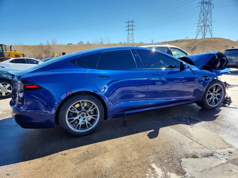 2022 Tesla Model S მანქანა იყიდება აუქციონზე, vin: 5YJSA1E57NF478828, აუქციონის ნომერი: 45596776