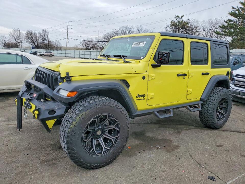 2022 Jeep Wrangler Unlimited მანქანა იყიდება აუქციონზე, vin: 1C4HJXDGXNW253394, აუქციონის ნომერი: 46636726
