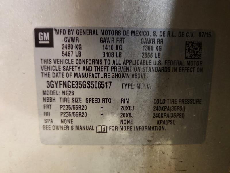 Продажа на аукционе авто 2016 Cadillac Srx, vin: 3GYFNCE35GS506517, номер лота: 42078806