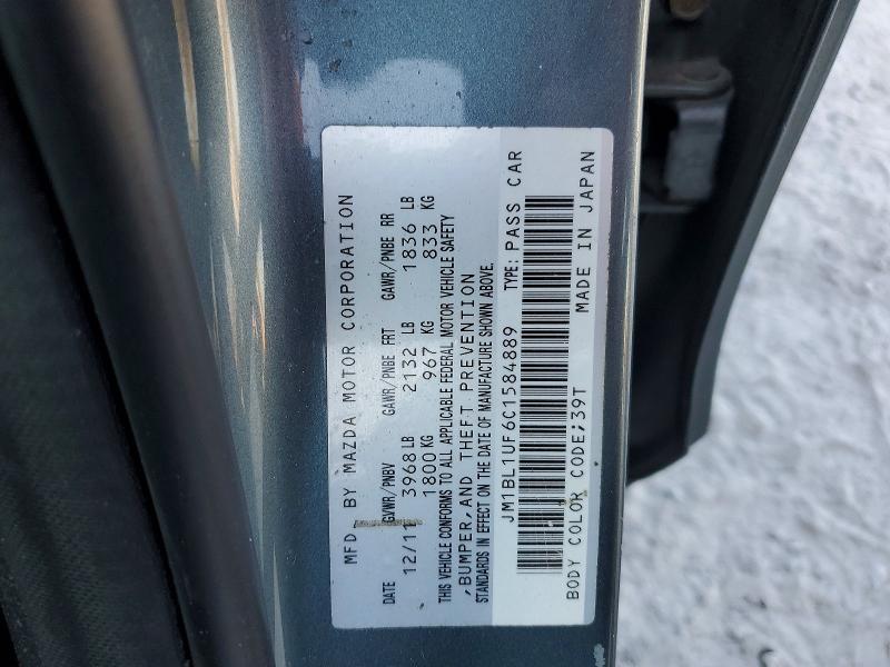 Aukcja sprzedaży 2012 Mazda 3, vin: JM1BL1UF6C1584889, numer aukcji: 47833016