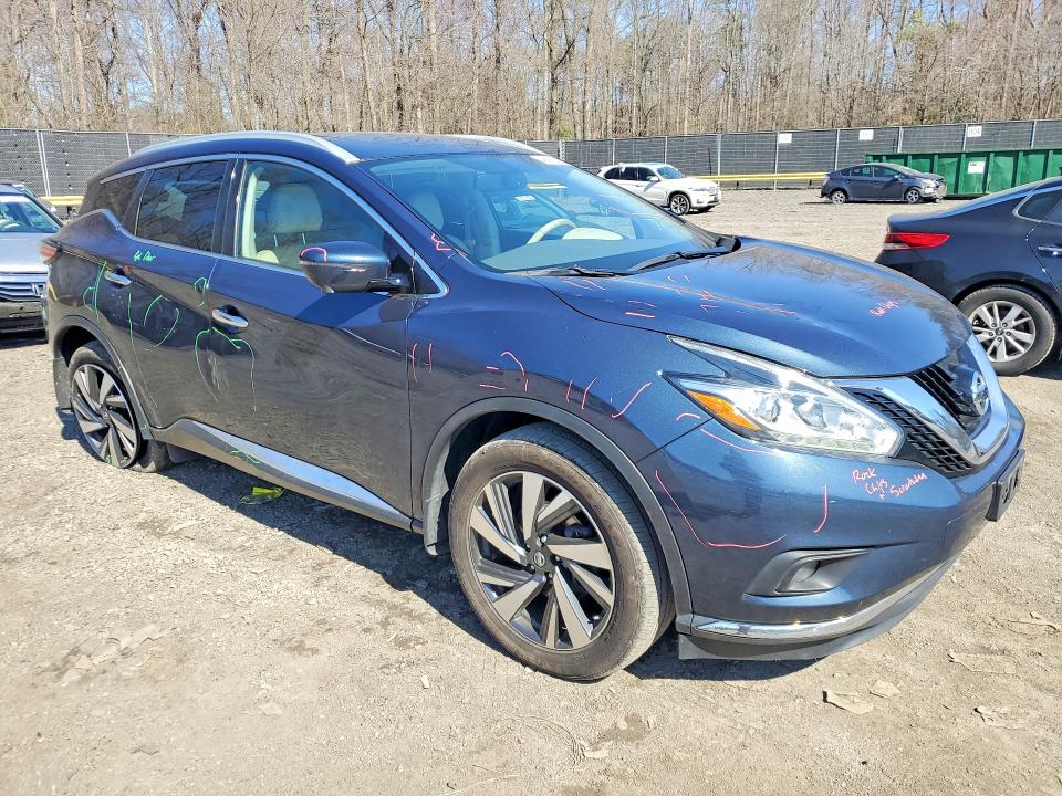 Продажа на аукционе авто 2018 Nissan Murano, vin: 5N1AZ2MH2JN195752, номер лота: 46862886