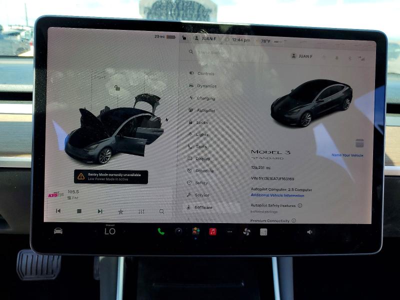 46836856 :رقم المزاد ، 5YJ3E1EA7JF163169 vin ، 2018 Tesla Model 3 مزاد بيع