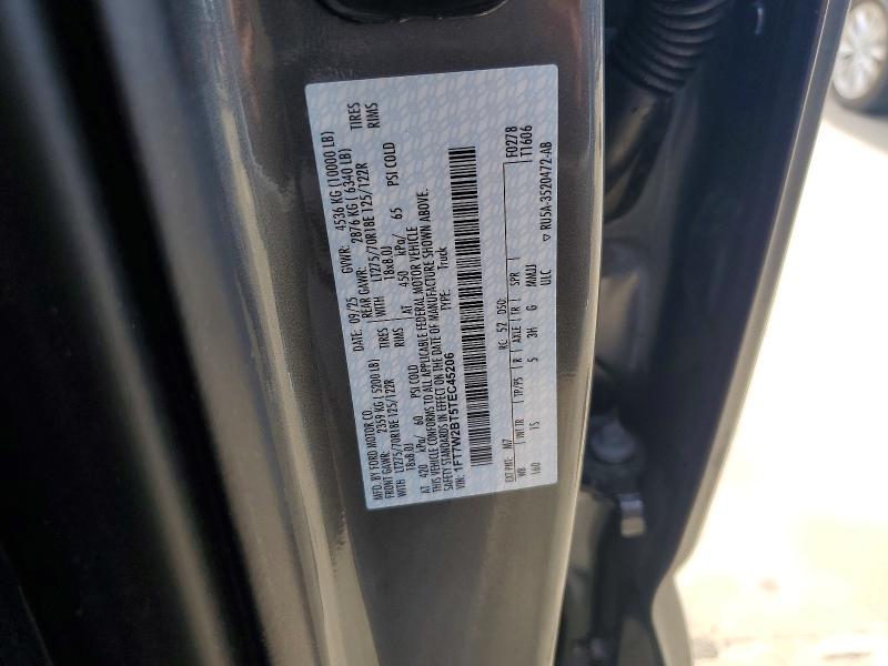 Aukcja sprzedaży 2026 Ford F250, vin: 1FT7W2BT5TEC45206, numer aukcji: 45602256