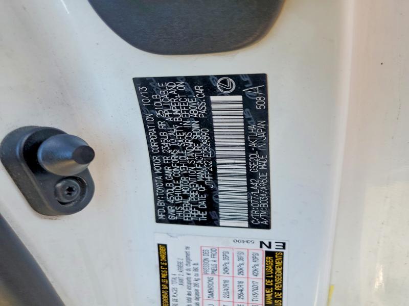 Продажа на аукционе авто 2014 Lexus Is 250c, vin: JTHFF2C21E2529890, номер лота: 41583956