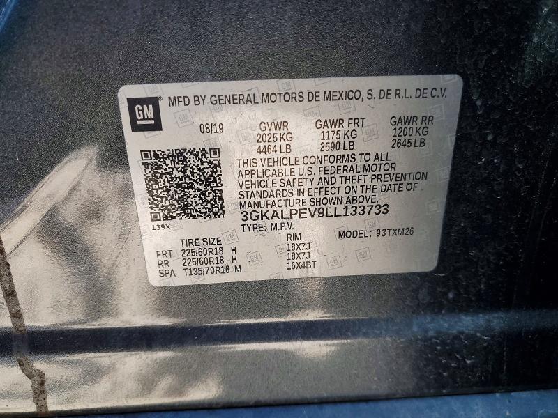 Aukcja sprzedaży 2020 Gmc Terrain, vin: 3GKALPEV9LL133733, numer aukcji: 46804046