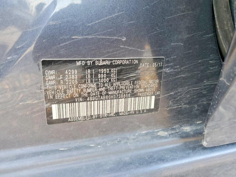 46163396 :رقم المزاد ، 4S3GTAB60H3738856 vin ، 2017 Subaru Impreza مزاد بيع