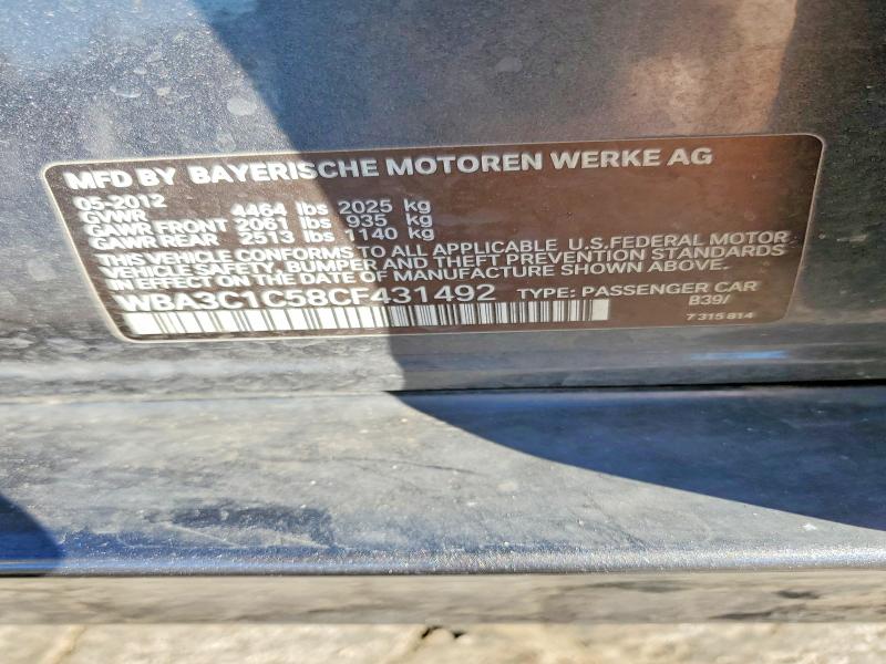 Продажа на аукционе авто 2012 Bmw 328, vin: WBA3C1C58CF431492, номер лота: 45759366