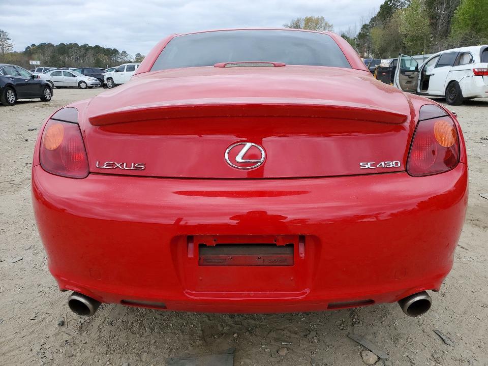 48595306 :رقم المزاد ، JTHFN48Y320006082 vin ، 2002 Lexus Sc 430 مزاد بيع