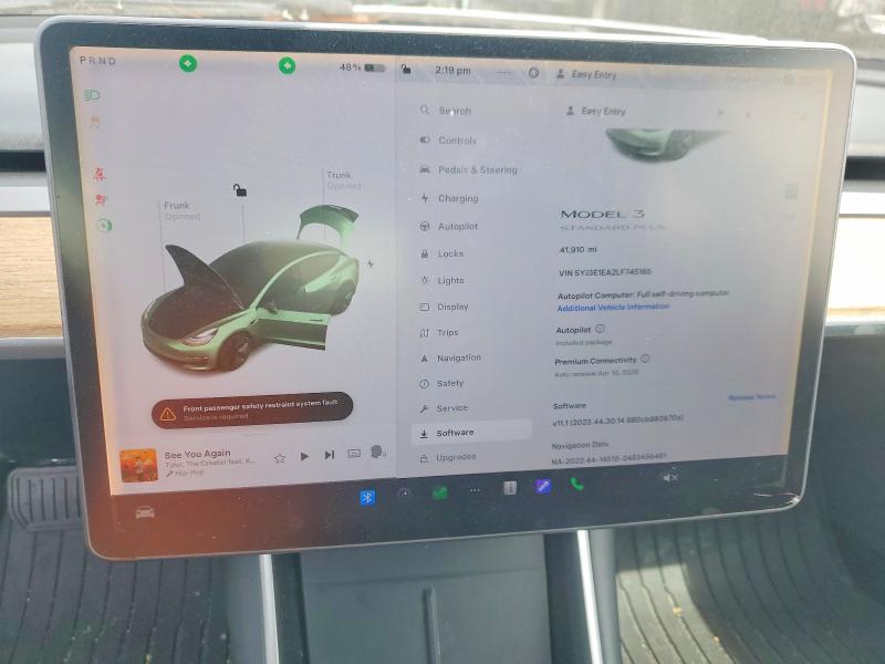 48162526 :رقم المزاد ، 5YJ3E1EA2LF745165 vin ، 2020 Tesla Model 3 مزاد بيع