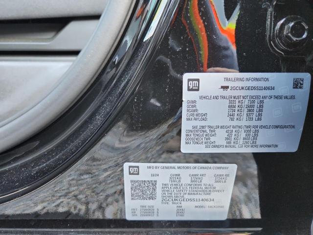 Aukcja sprzedaży 2025 Chevrolet Silverado, vin: 2GCUKGED5S1140634, numer aukcji: 79210635