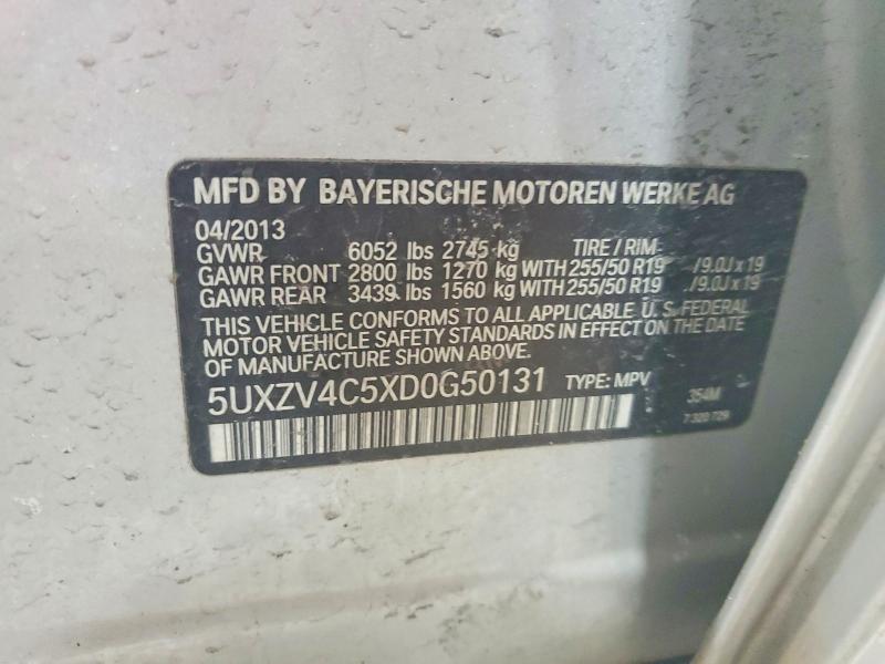 Продажа на аукционе авто 2013 Bmw X5, vin: 5UXZV4C5XD0G50131, номер лота: 47284256