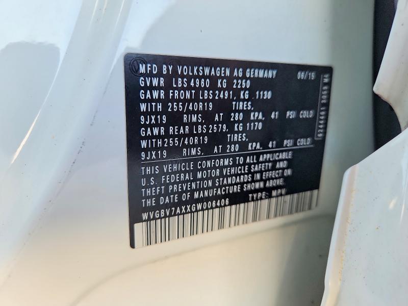 Продажа на аукционе авто 2016 Volkswagen Tiguan, vin: WVGBV7AXXGW006406, номер лота: 47008326