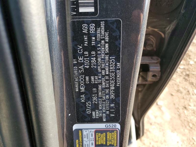 Aukcja sprzedaży 2025 Kia K4, vin: 3KPFW4DE5SE183251, numer aukcji: 46928866