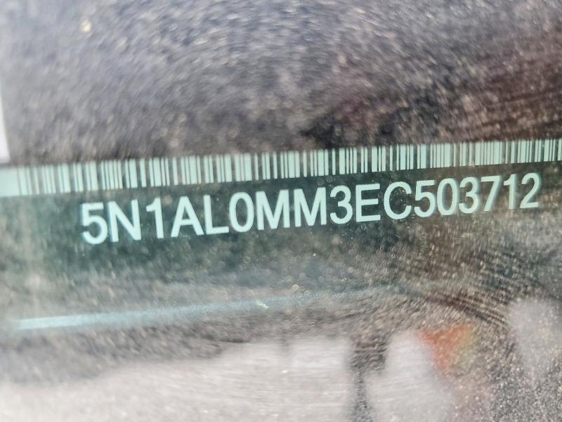 47116376 :رقم المزاد ، 5N1AL0MM3EC503712 vin ، 2014 Infiniti Qx60 مزاد بيع