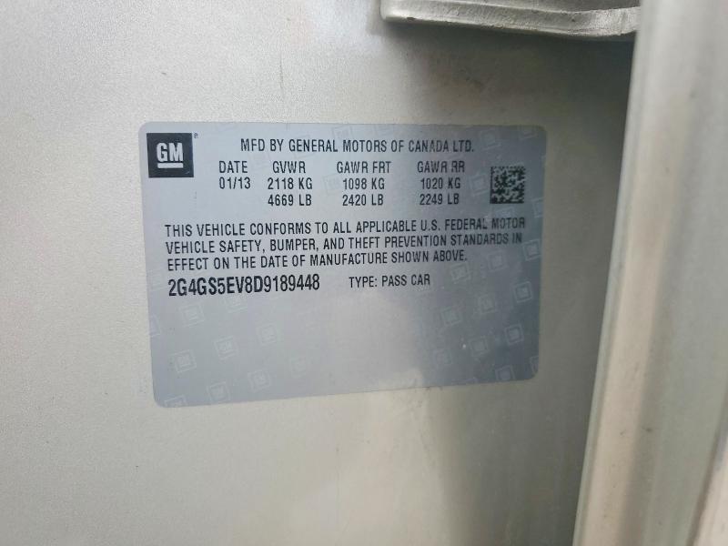 Продажа на аукционе авто 2013 Buick Regal, vin: 2G4GS5EV8D9189448, номер лота: 45874146