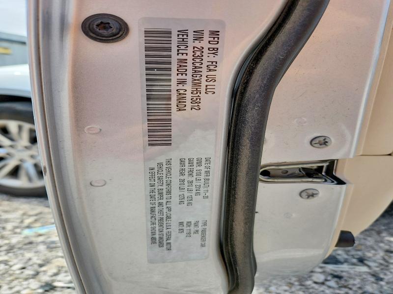 Aukcja sprzedaży 2021 Chrysler 300, vin: 2C3CCAAGXMH515812, numer aukcji: 46359696