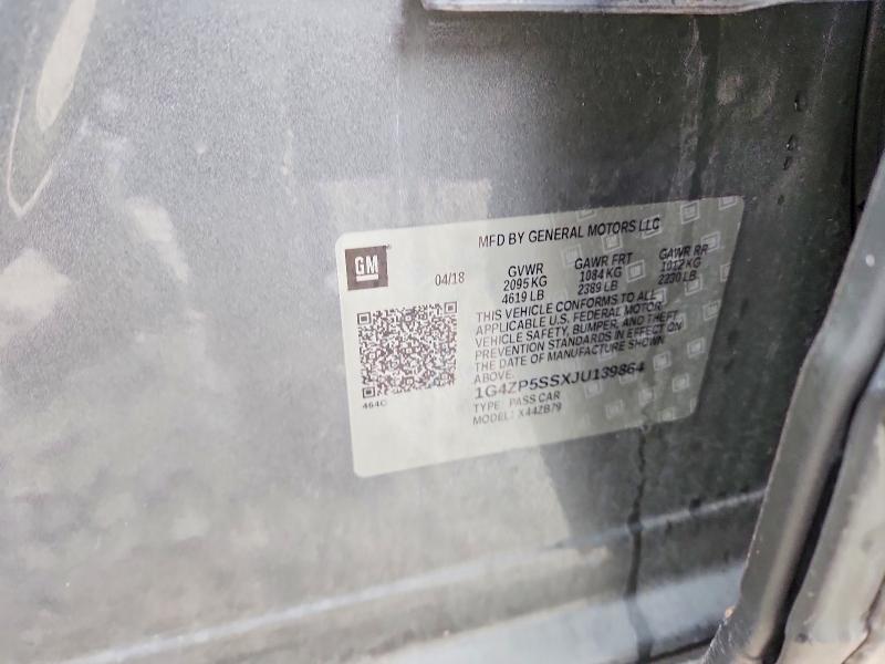Aukcja sprzedaży 2018 Buick Lacrosse, vin: 1G4ZP5SSXJU139864, numer aukcji: 45962896