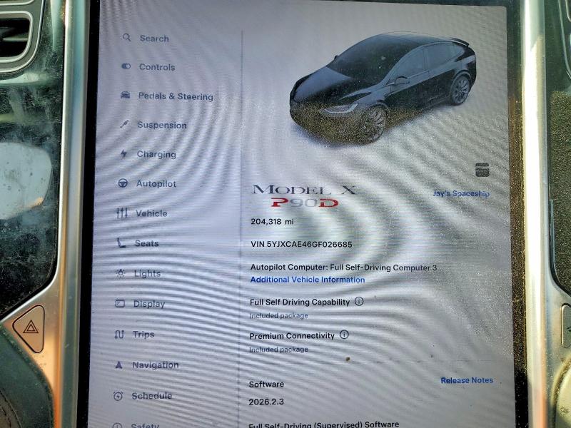 Aukcja sprzedaży 2016 Tesla Model X, vin: 5YJXCAE46GF026685, numer aukcji: 47164736