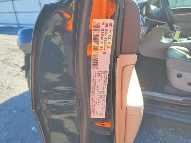 Продаж на аукціоні авто 2021 Jeep Grand Cherokee, vin: 1C4RJFBGXMC674226, номер лоту: 46228376