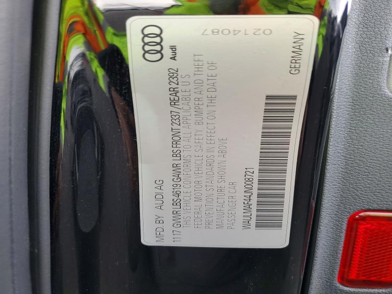 Aukcja sprzedaży 2018 Audi A4, vin: WAULMAF44JN008721, numer aukcji: 47978296