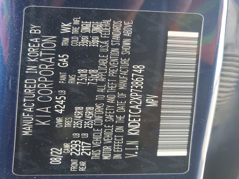 Продаж на аукціоні авто 2023 Kia Seltos, vin: KNDETCA2XP7386748, номер лоту: 47349976