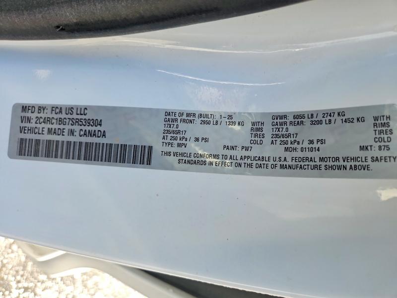 47098356 :رقم المزاد ، 2C4RC1BG7SR539304 vin ، 2025 Chrysler Pacifica مزاد بيع