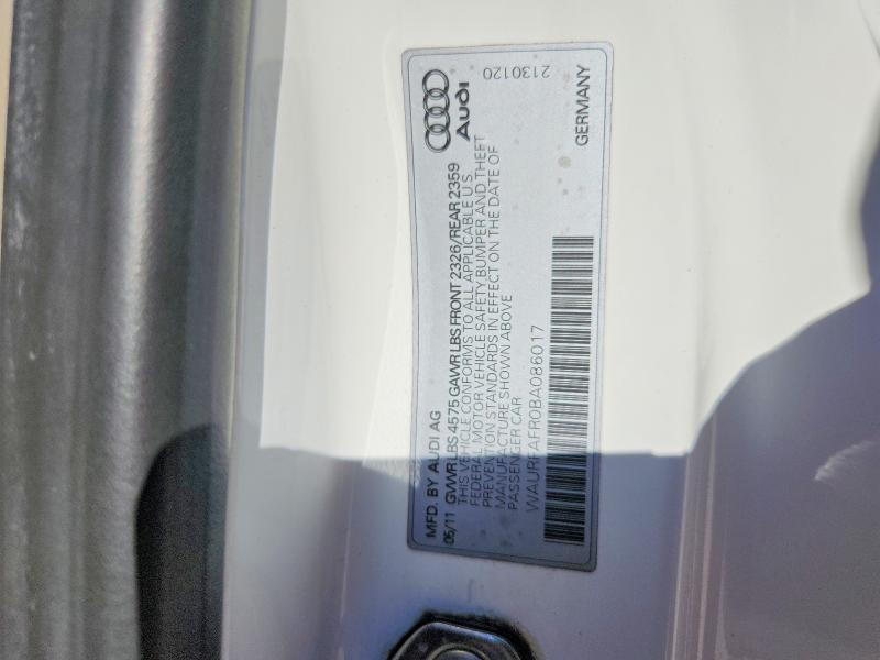 Продажа на аукционе авто 2011 Audi A5, vin: WAURFAFR0BA086017, номер лота: 46022666