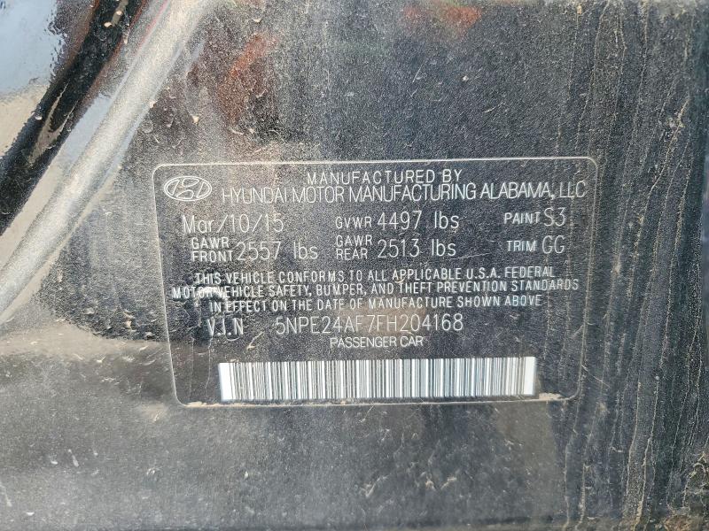 Продаж на аукціоні авто 2015 Hyundai Sonata, vin: 5NPE24AF7FH204168, номер лоту: 45646106
