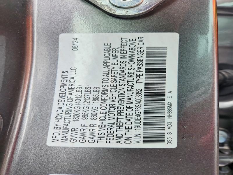 Продажа на аукционе авто 2025 Acura Integra, vin: 19UDE4G76SA003352, номер лота: 41767236
