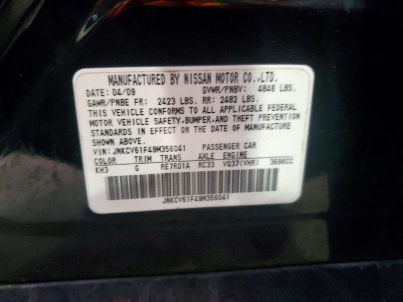 Aukcja sprzedaży 2009 Infiniti G37 Sedan, vin: JNKCV61F49M356041, numer aukcji: 47062756