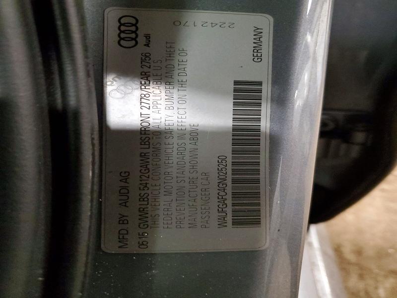 Продаж на аукціоні авто 2016 Audi A6, vin: WAUFGAFC4GN025250, номер лоту: 79468865