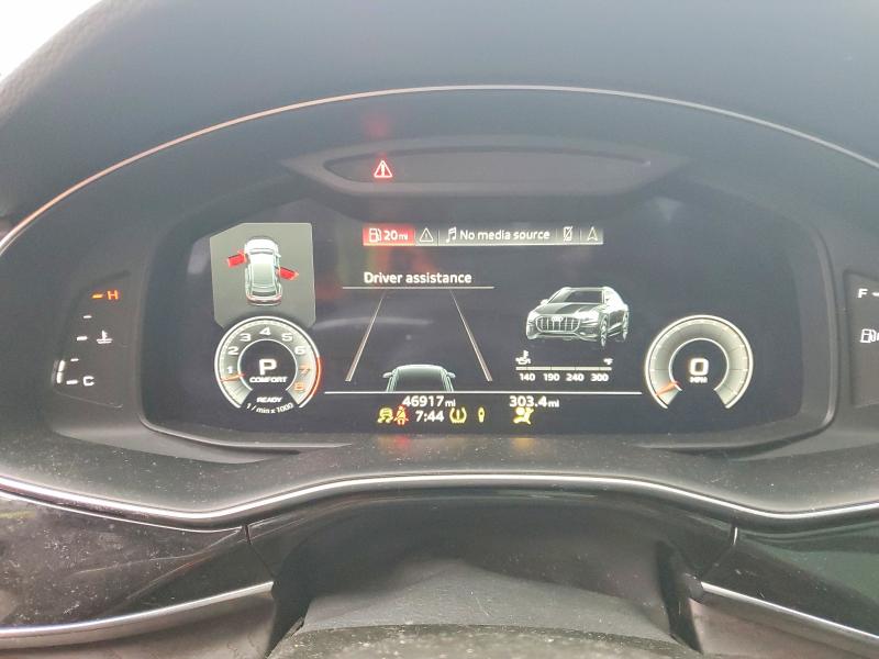 2022 Audi Q8 მანქანა იყიდება აუქციონზე, vin: WA1EVBF12ND014852, აუქციონის ნომერი: 46499156