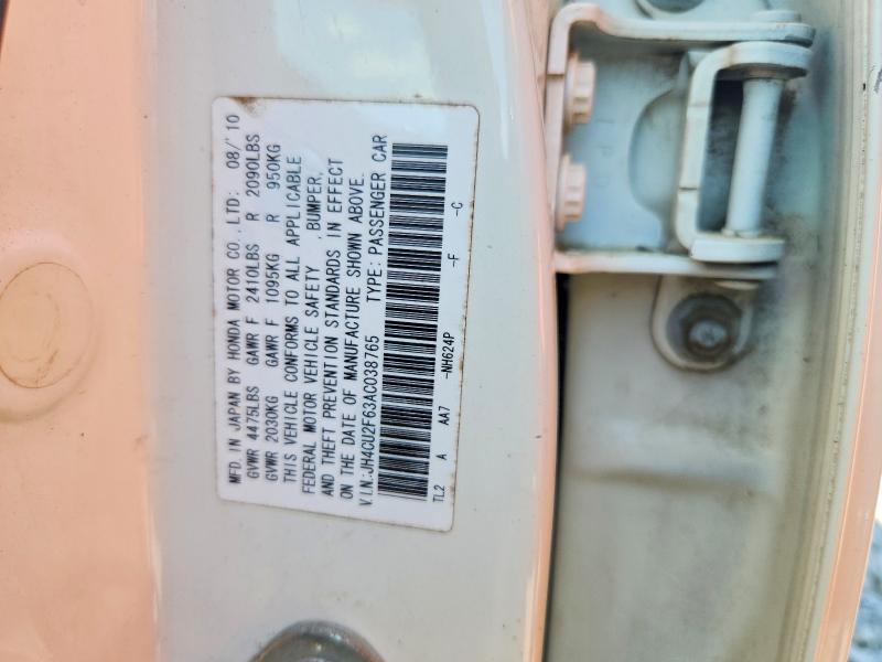 Aukcja sprzedaży 2010 Acura Tsx, vin: JH4CU2F63AC038765, numer aukcji: 47904916