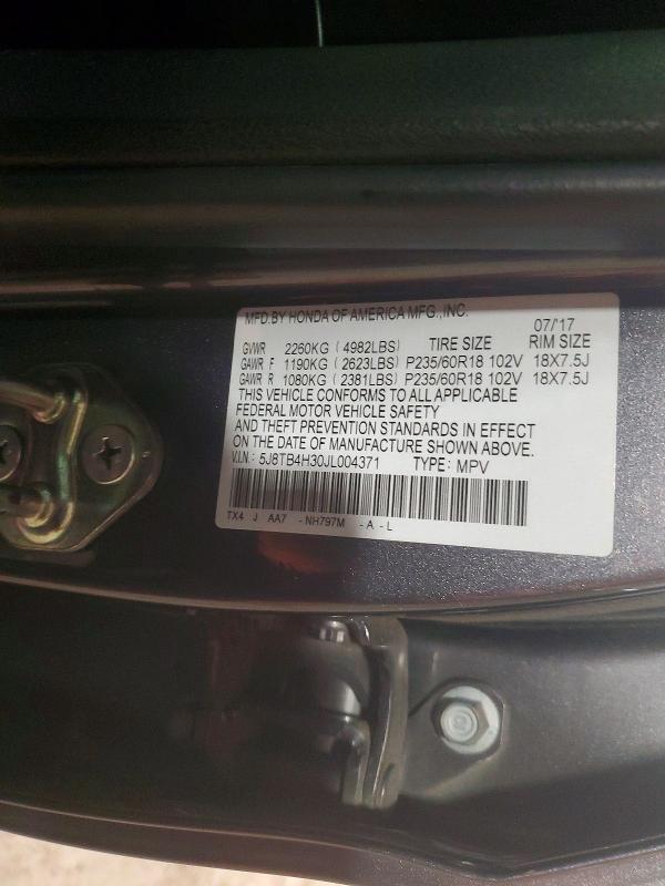 Продажа на аукционе авто 2018 Acura Rdx, vin: 5J8TB4H30JL004371, номер лота: 45923836