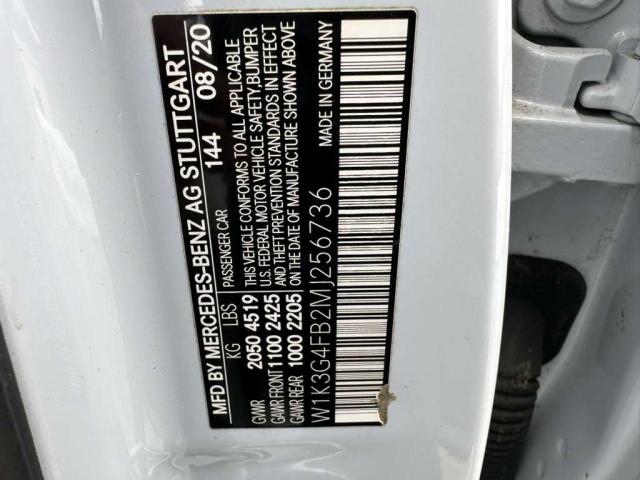 Продаж на аукціоні авто 2021 Mercedes-benz A, vin: W1K3G4FB2MJ256736, номер лоту: 79927455