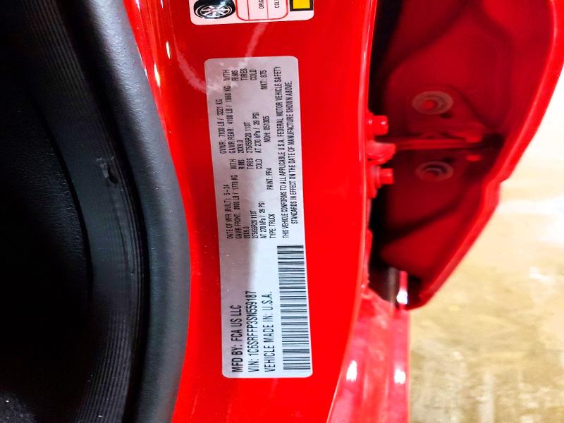 Aukcja sprzedaży 2025 Ram 1500, vin: 1C6SRFFP3SN559187, numer aukcji: 79663835