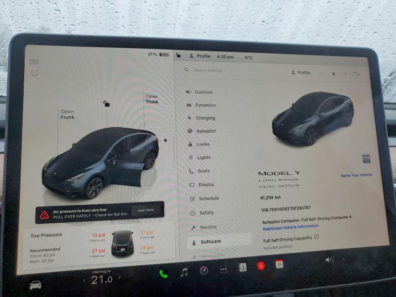 Продаж на аукціоні авто 2025 Tesla Model Y, vin: 7SAYGDEE7SF283787, номер лоту: 79155235
