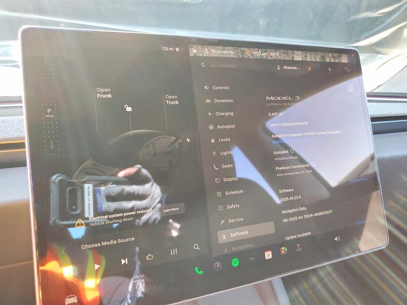 Продаж на аукціоні авто 2025 Tesla Model 3, vin: 5YJ3E1EA4SF041015, номер лоту: 41829156